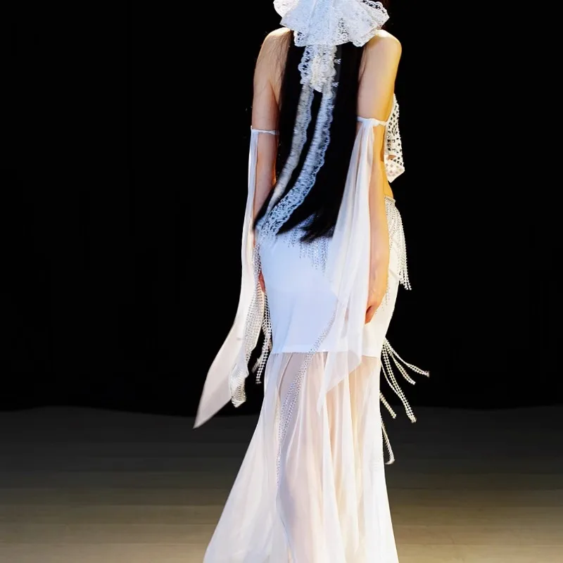 Customized Belly Dance Costume Female Elegant Skirt Practice Oriental Dance Training Suit Women Bellydancing Performance Clothes