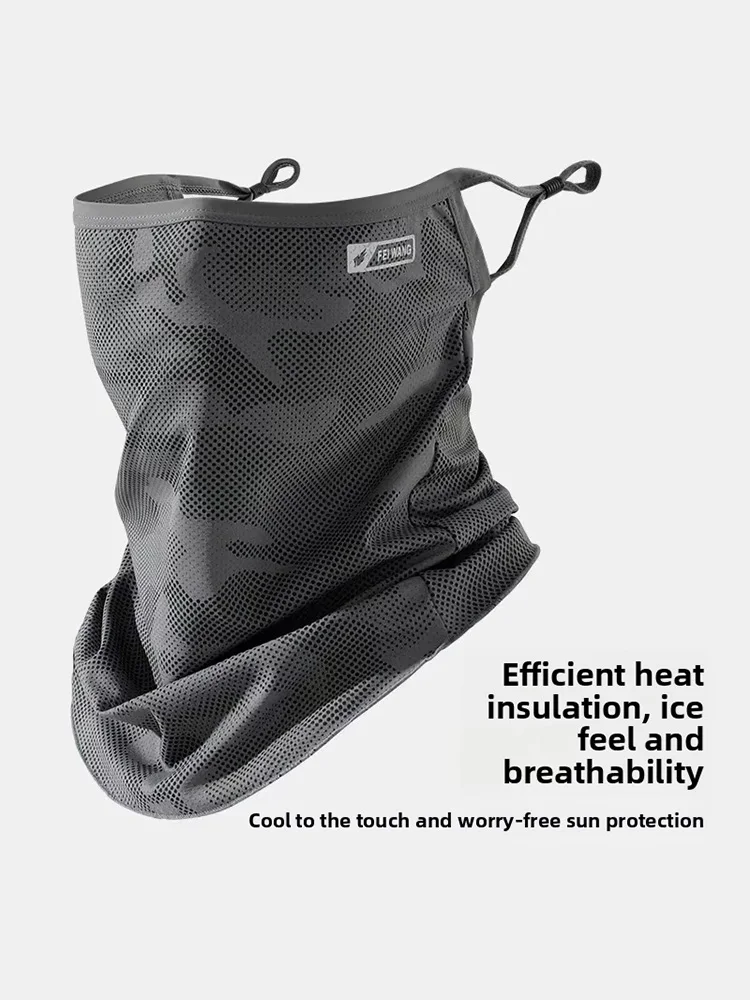 AliExpress NONE Cycling Mask Anti-UV Sunscreen Face Cover Breathable Ice Silk Face Scarf Men Women Outdoor Sports Fishing Hiking Cooling Mask
