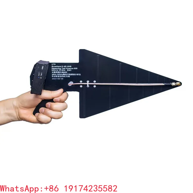 HT6 Log-periodic Antenna 0.6-10GHz Direction-finding Antenna Spectrum Analyzer signal Analysis Location EMC