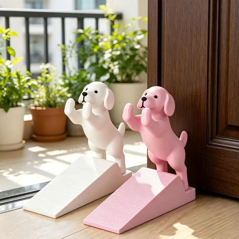 Cute Dog Door Wedge Stopper Thick Anti-collision Silent Anti-slip for Home Bedroom Hotel Reception Use
