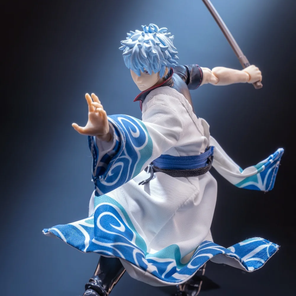 

GINTAMA 1/12 мужской солдат красивый японский аниме персонаж Gintoki Sakata одежда белая юката для 6 дюймов экшн-фигурка модель