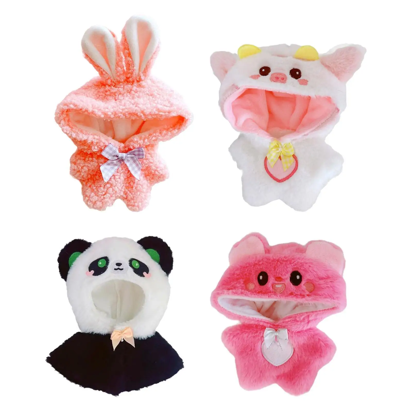 Ropa de peluche de muñeca Outifit, accesorios para fotos de vestir, muñeca DIY suave, mono de muñeca, DIY para niña juguete de muñeca, regalo de muñeca coleccionable