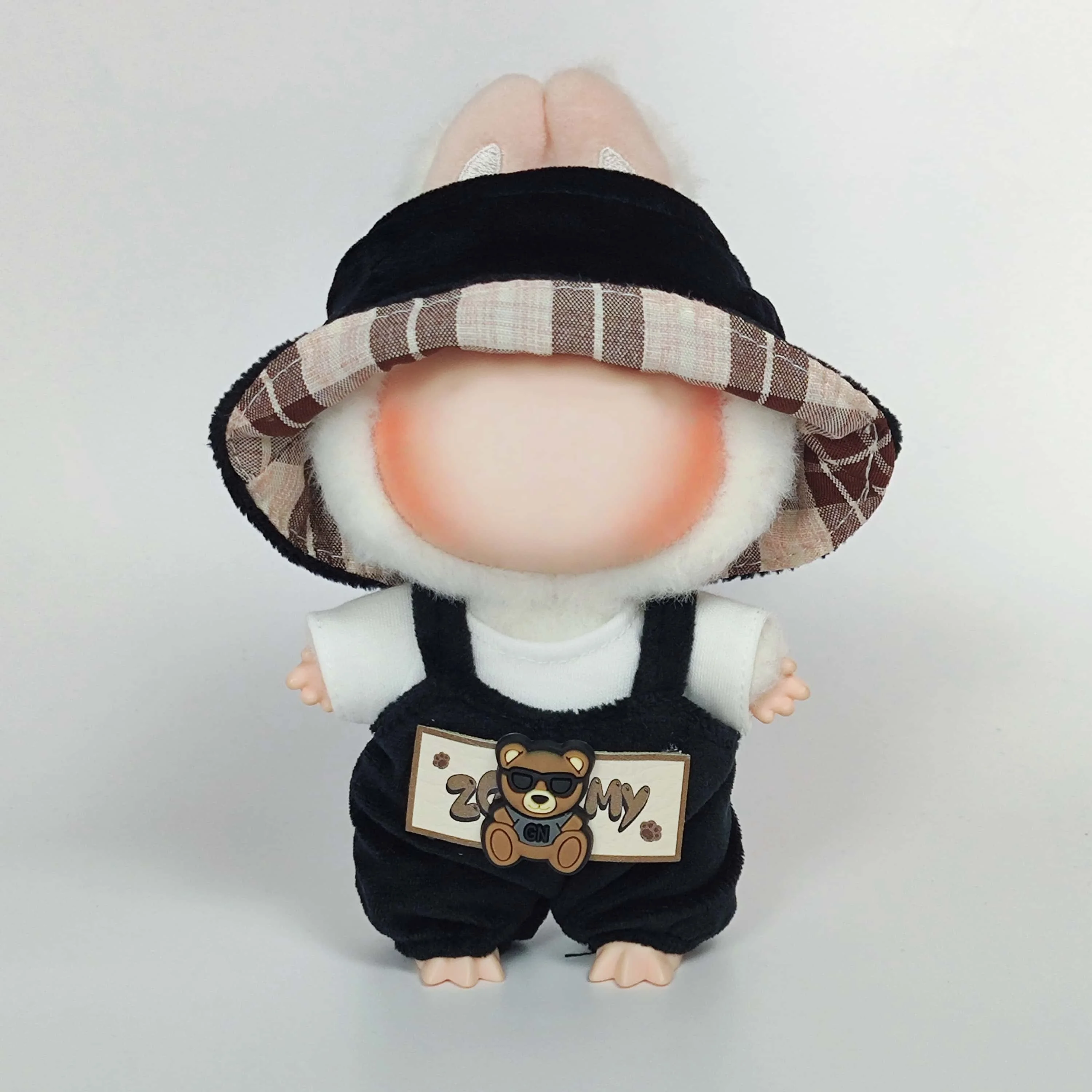 Mini doll clothes accessories for K-pop Korea EXO 15-17cm Labubu Idol V1 V2 bear overalls outfit set gift