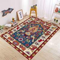 Vintage Persian Carpet for Living Room Bedroom Bohemia Turkish Morocco Ethnic Rugs UnSlip Mandala Geometric Door Mat Poster Mat