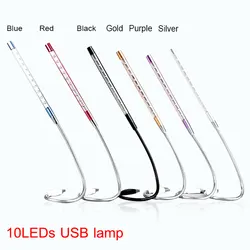 Portable USB Book Light Reading Lamp USB Powered Mini LED Night Light for PC Computer Notebook Lights Flexible Study Table Lamp