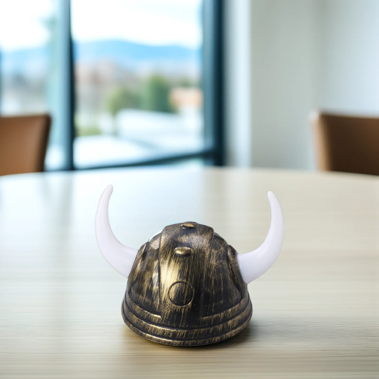 قبعة قرون الجاموس للأطفال خفيفة الوزن للحفلات، أزياء الهالوين التنكرية لصور السيلفي، زينة باللون الأسود