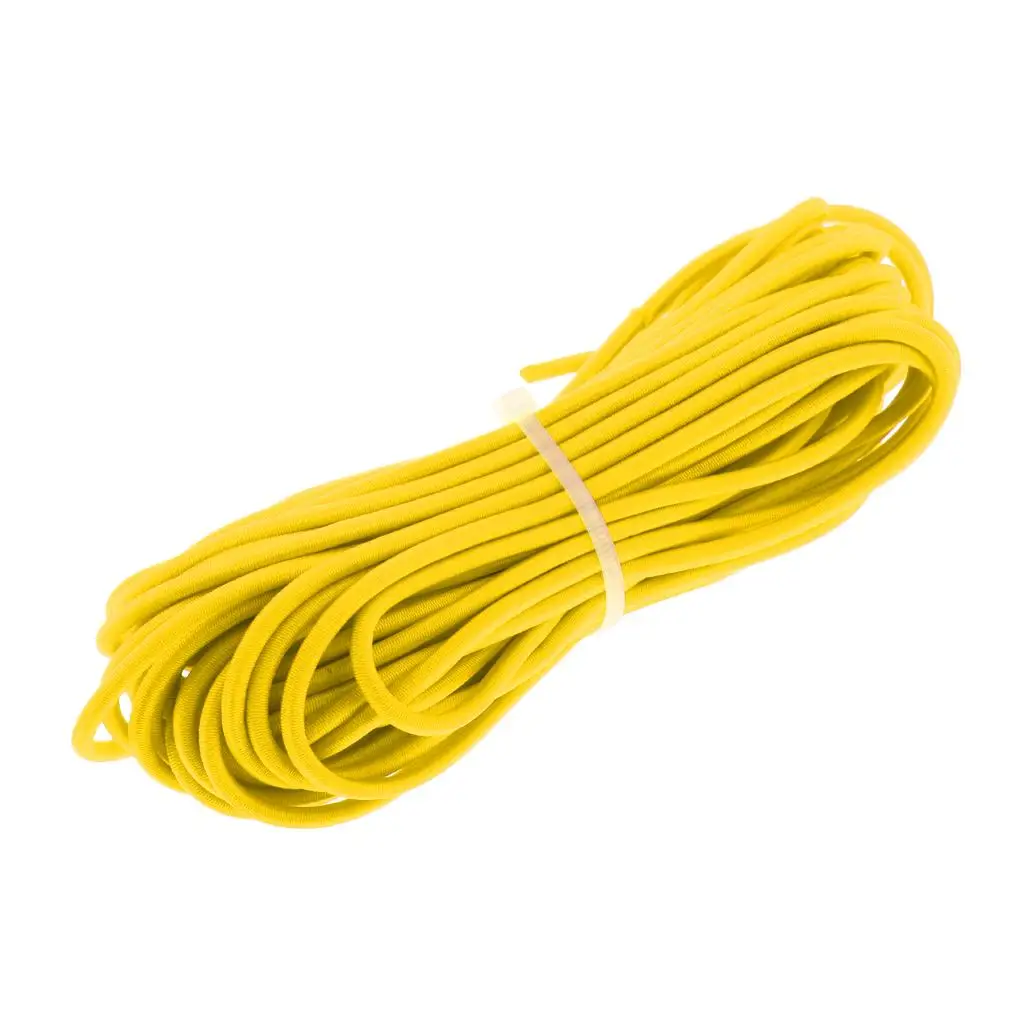 2xelastic Bungee Rope Shock Cord Tie Down per portapacchi barche 10m giallo