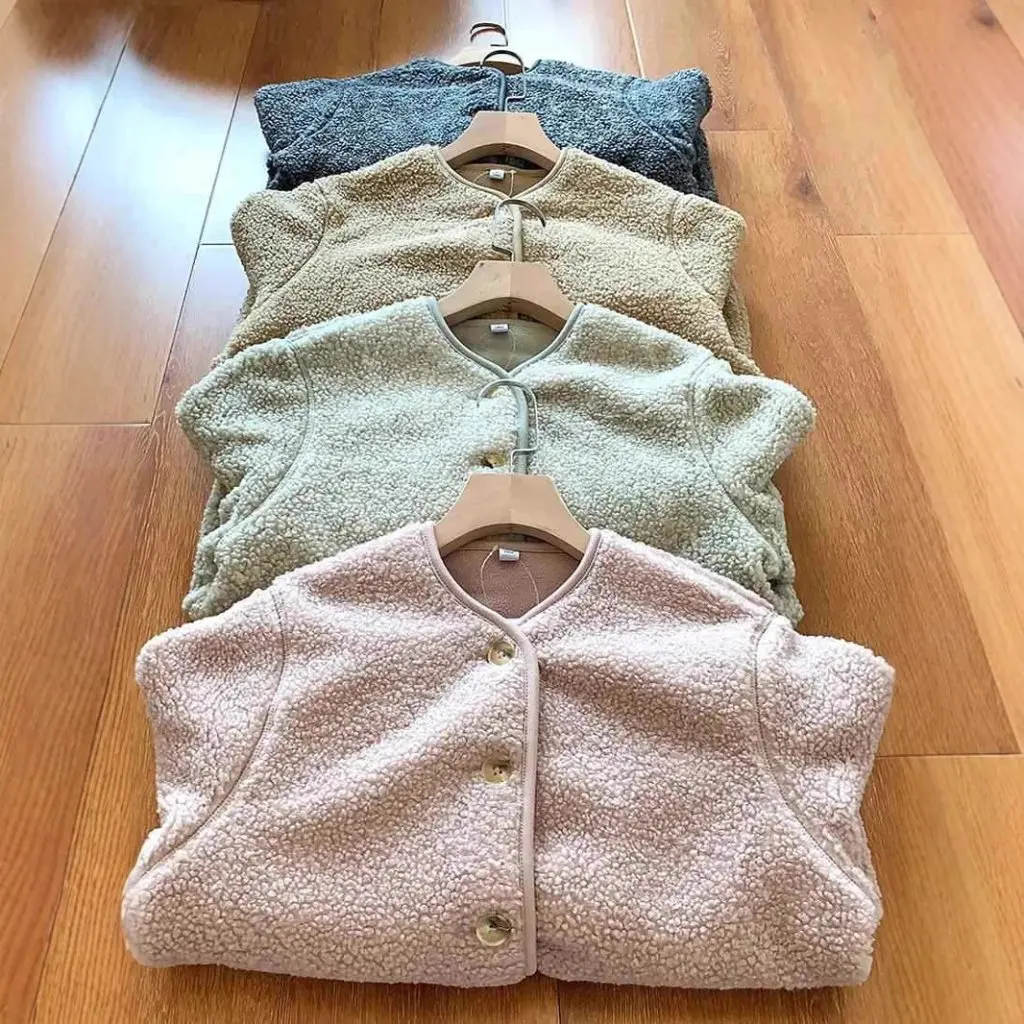 

Women's Fashionable Casual Double-Sided Velvet Warm Short Jacket Autumn Winter Style Imitation Lamb Stylish Simple Design