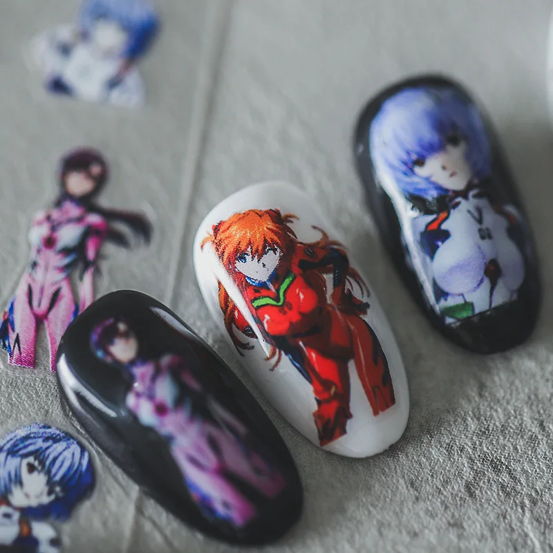 Neon Genesis Evangelion New Technology Thin Tough Nail Art Stickers Adhesive Nail Stickers Nail Art Accessories