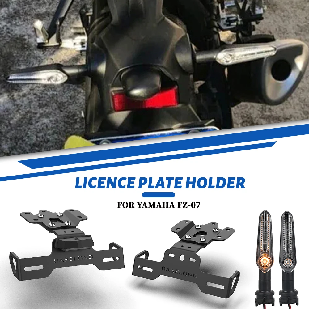 

Motorcycle License Plate Holder Fender Eliminator Registration Bracket For Yamaha MT-07 MT07 FZ-07 FZ 07 YZF R7 2018-2025 2026