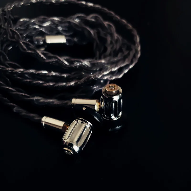 Dual unit flat head fever MMCX cable change HiFi high fidelity earplugs wired earphones