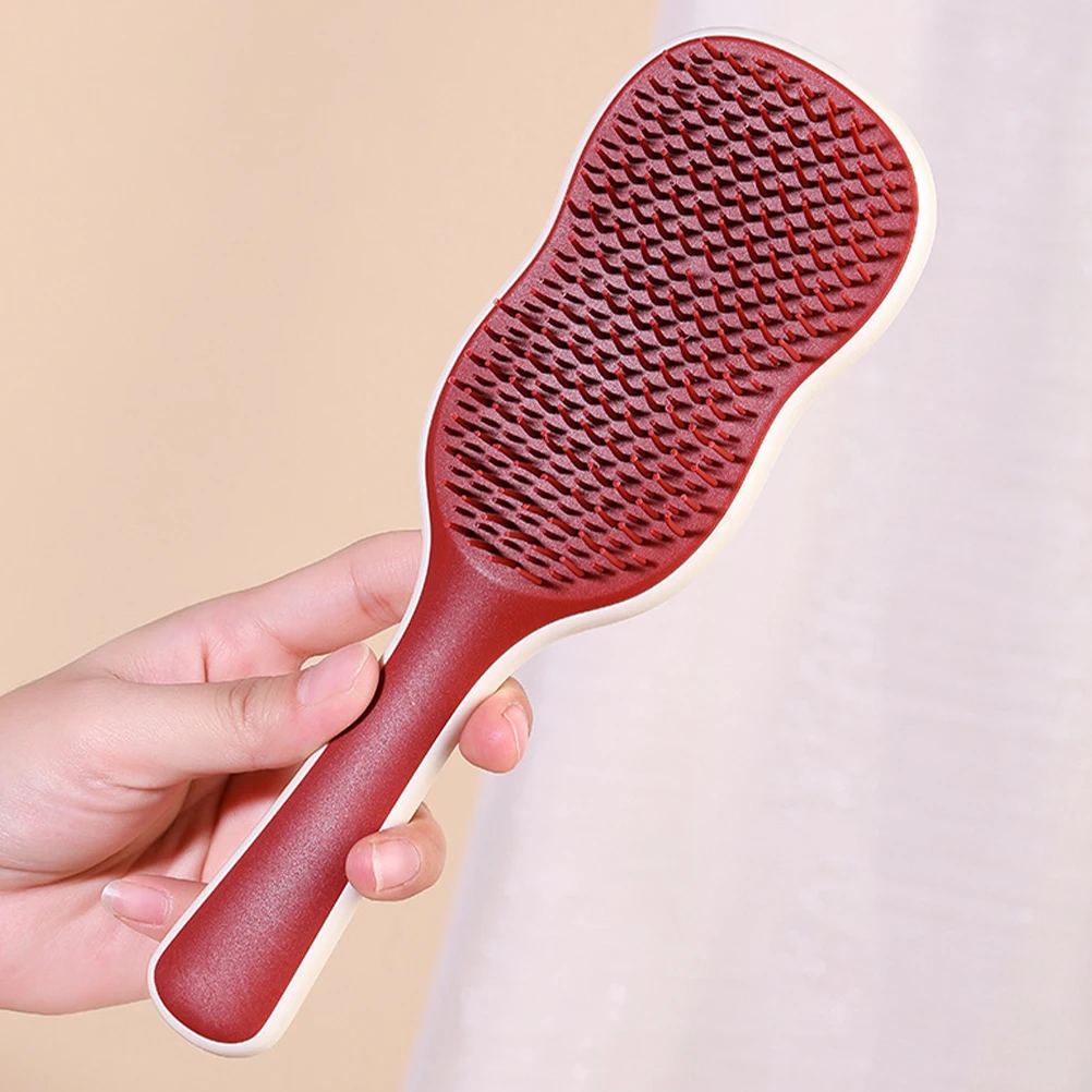 

3 Pcs Banana Leaf Comb Hair Brush Women Elasticity Curling Curly Self Cleaning Massage Cartoon Detangling