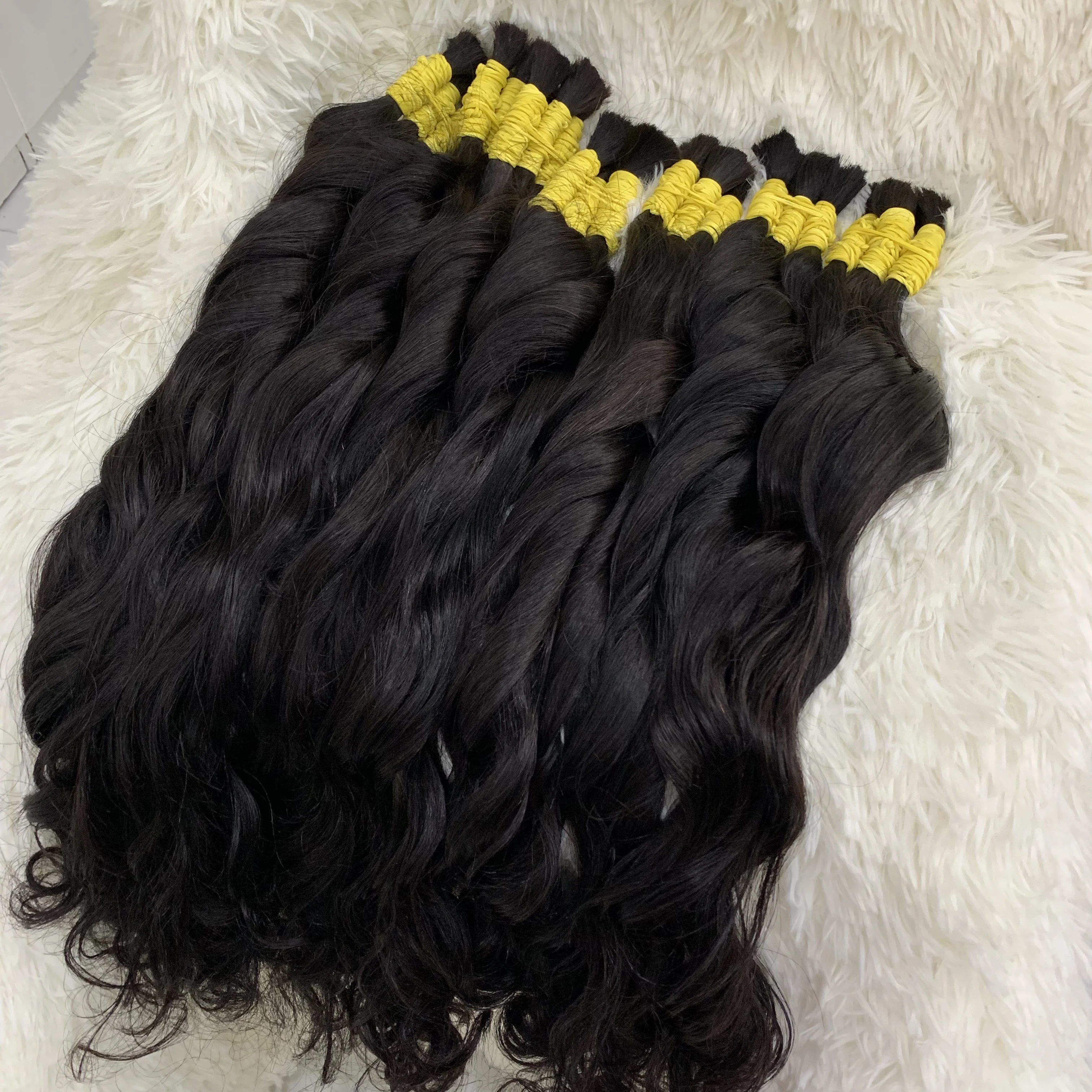 바디 웨이브 인간의 머리카락 번들 인도 자연 검은 색 인간의 머리카락 곱슬 딥 웨이브 1/2/3 번들 레미 헤어 100% 진짜 인간의 머리카락 자연