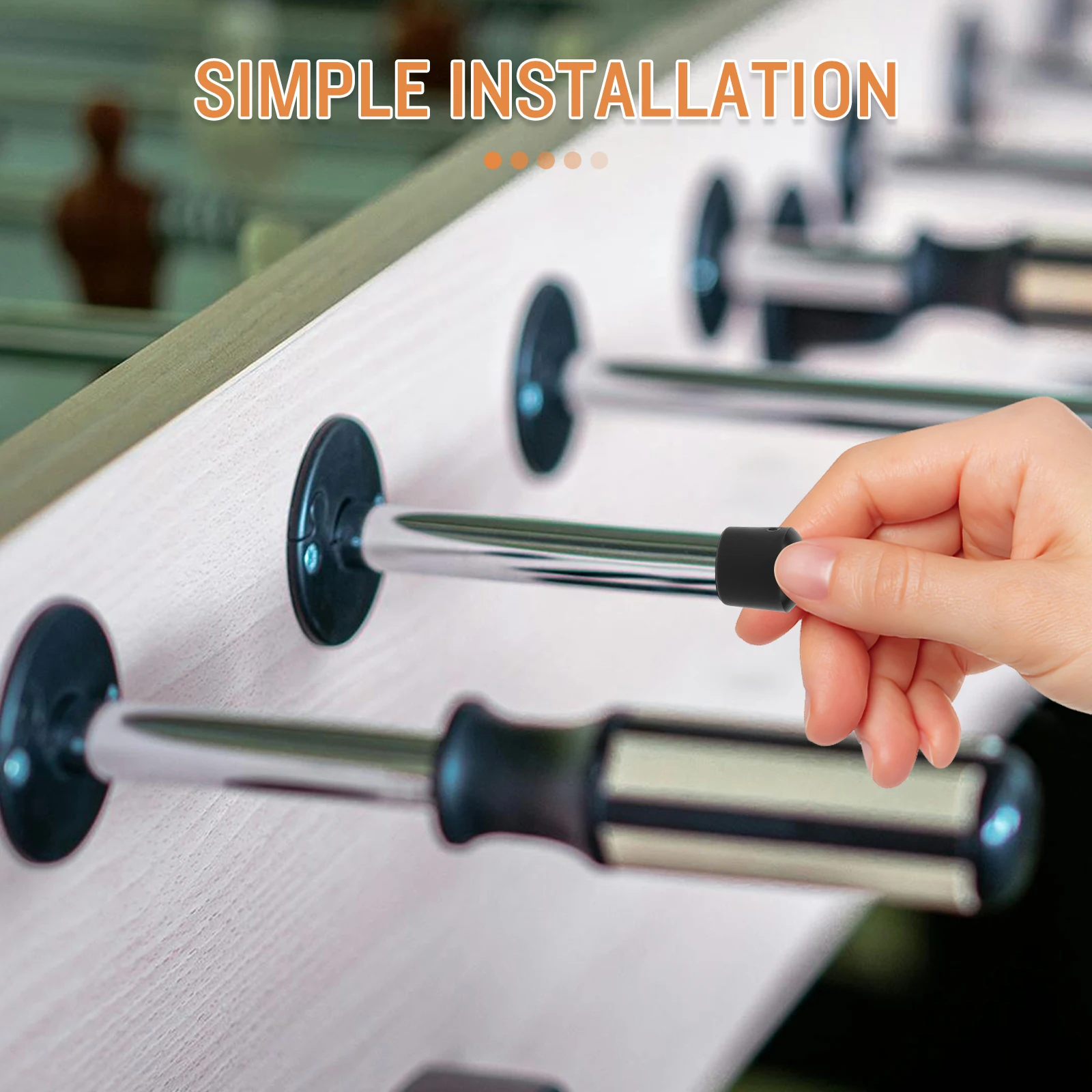 

10pcs Foosball End Caps 16Mm Plastic Replacement Tip Plugs For Football Table Machine Durable Pole Covers Safety Accessories