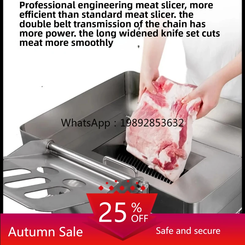 

Engineering Large Electric Meat Cutter Commercial Multifunctional Stainless Steel Slicer