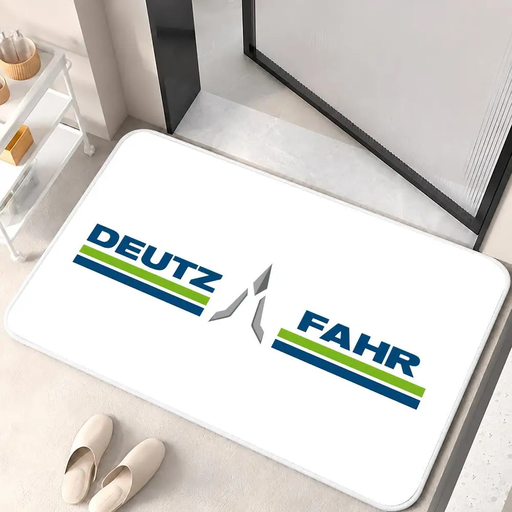 D-Deutz Construction Machinery Floor Mat Flannel Rug Soft Non Slip Door Mat For Bathroom Bedroom Kitchen Living Room Home Decor