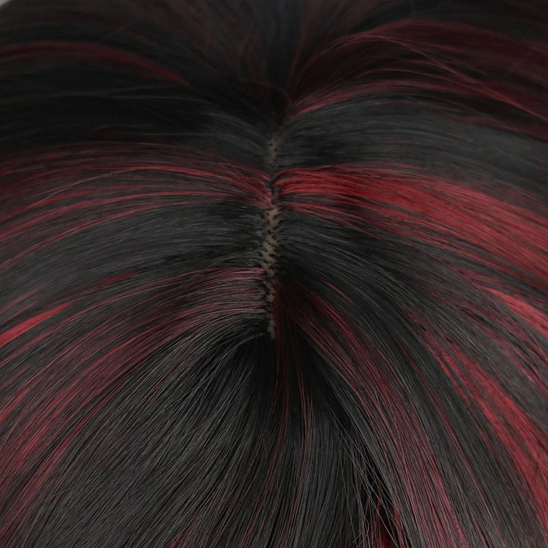 WoodFestival-peruca de cabelo sintético ondulado com franja para mulheres, perucas cosplay baratas, preto, loiro, vermelho, Borgonha, Lolita,