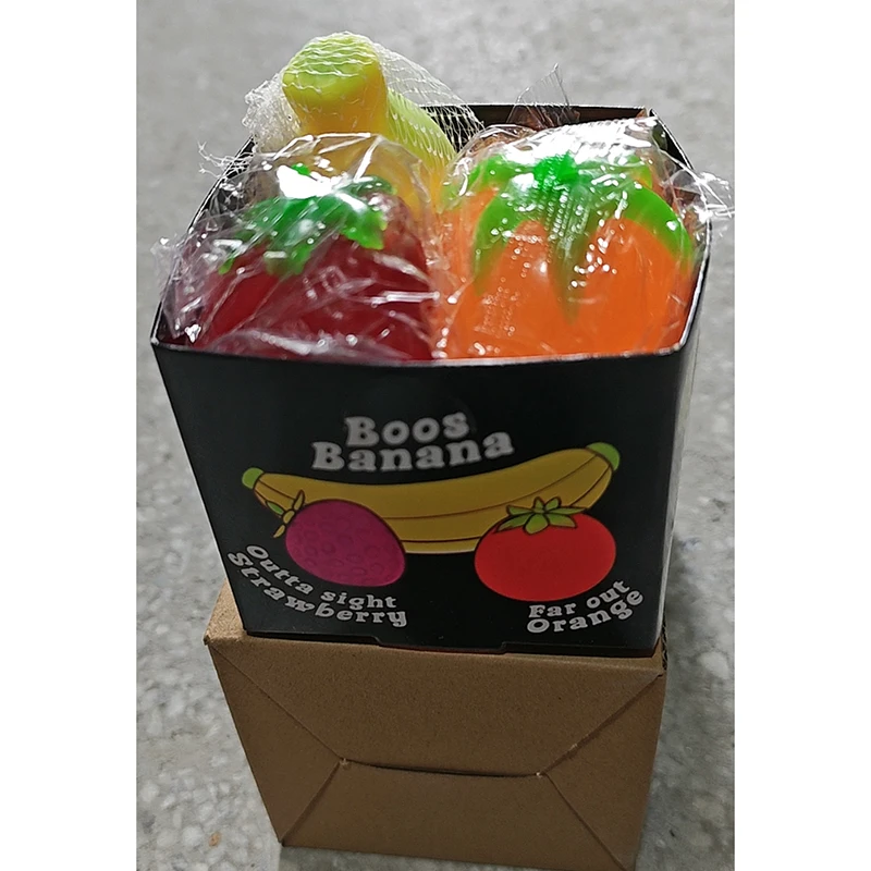 

Fruit Squishy Toy 3PCS Banana Orange Strawberry Slow Rising Anxiety Relief Stress Relief Relaxing Accessory In Stock Gift
