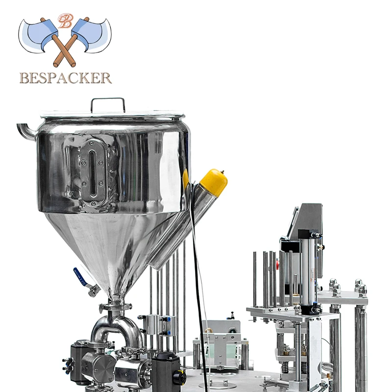 XBG-900Automatic Rotary Type Plastic Yogurt Mineral Water Cup Filling Sealing Machine With Heating Function