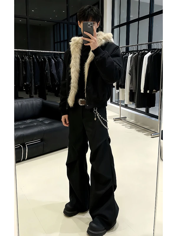 

Cleanfit Men's Casual Flared Suit Pants Low Waist Loose Fit Polyester Fiber Winter Season Cool Sle Online Exclusive