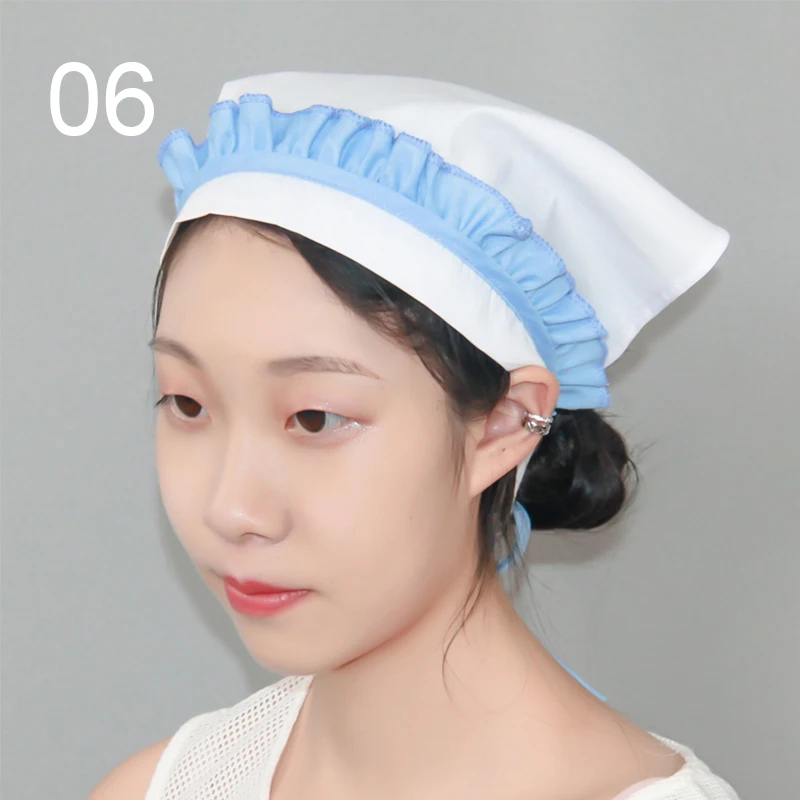 女性シェフ帽子日本キッチン三角スカーフレストランカフェウェイターキャップ調理バーベキュースカーフフードサービス作業服キャップ