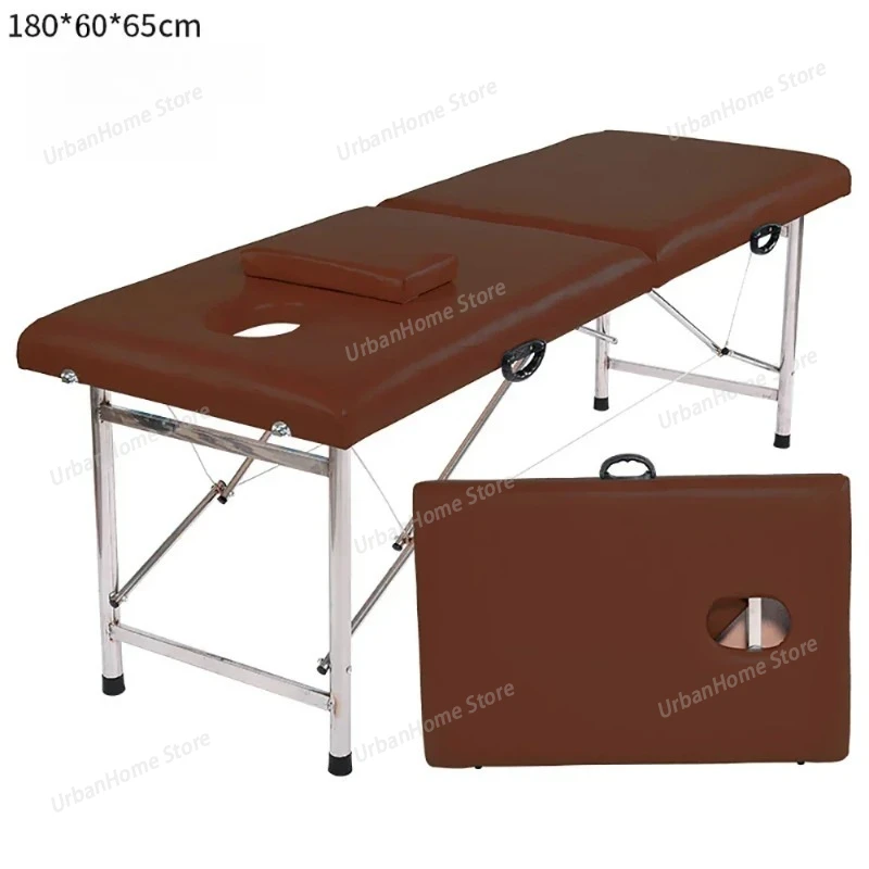 Portable Spa Massage Table Professional Folding Beauty Bed Lightweight Foldable Salon Furniture Aluminum Alloy  Massage Table