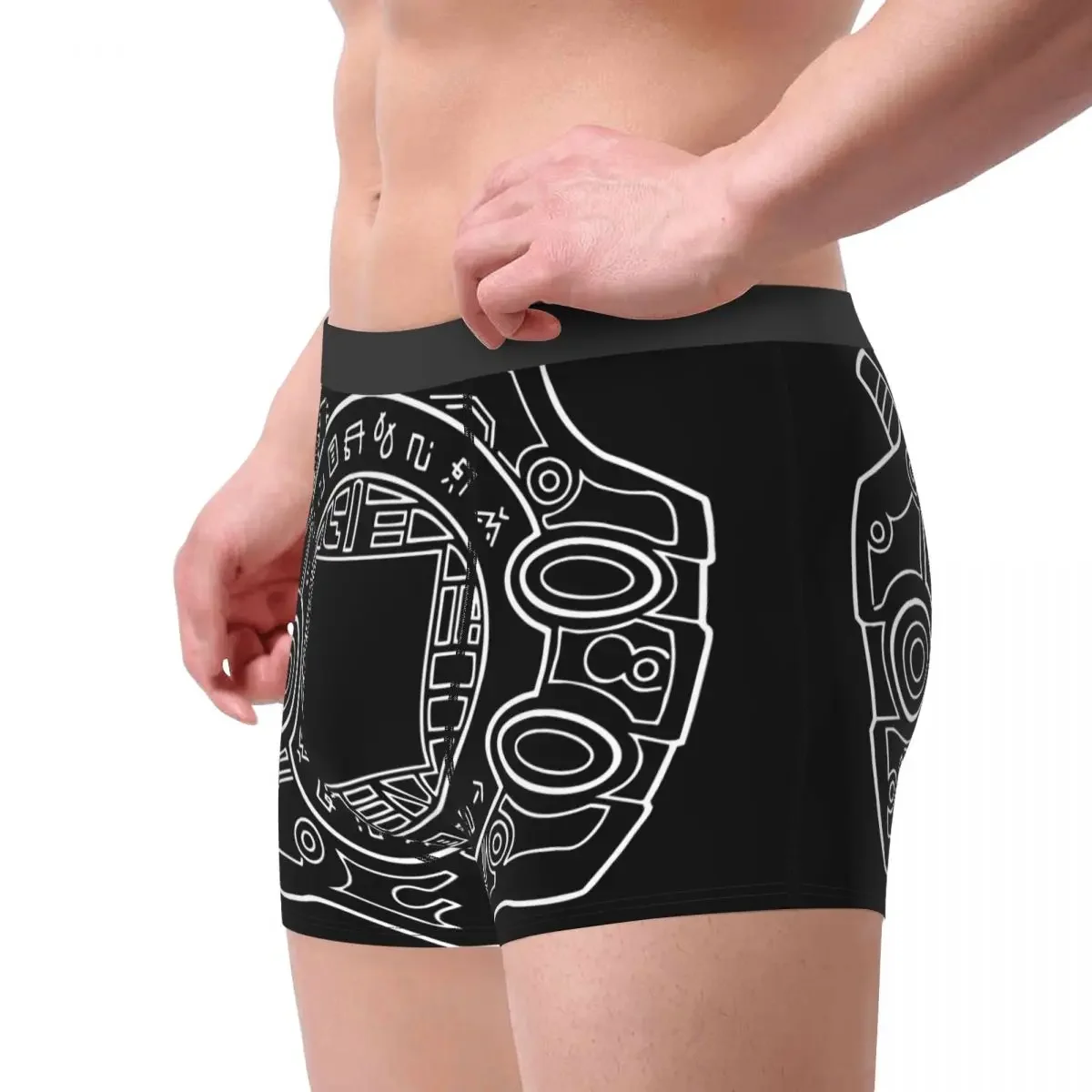 Adventurer's Device Man Underwear Digimon Nostalgic Anime Boxer Shorts Panties Novelty Polyester Underpants for Homme S-XXL