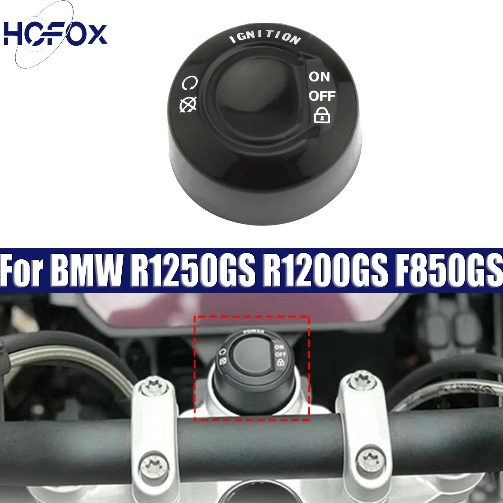 

For BMW R1250GS R1200GS F850GS Motorcycle One-Key Start Switch Protective Cove