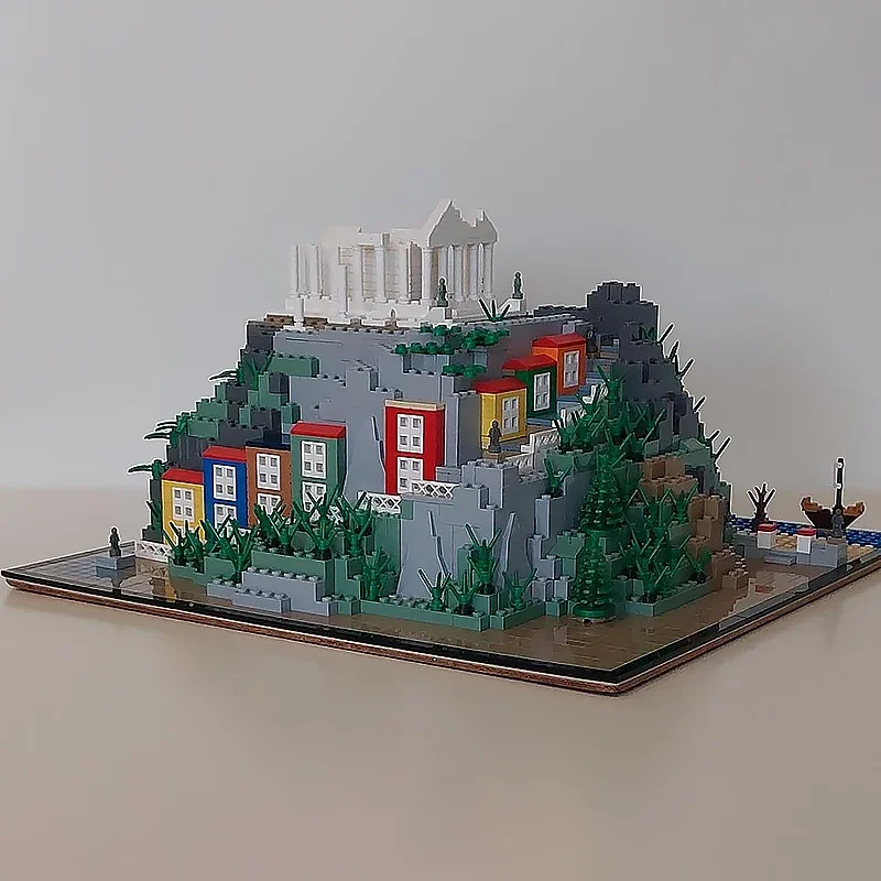 Moc Building Blocks The Acropolis Technology Modular Bricks Model  Gifts Christmas Toys DIY Sets Assembly