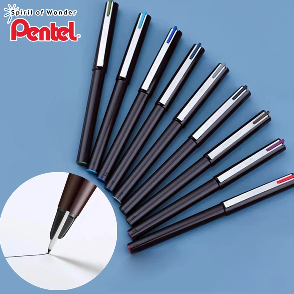 Japan Pentel Color Signature Pen Stylo Duckbill 0.5mm JM20-A Hand Drawn Hook Line Business Signature Manga Drawing Art Supplies