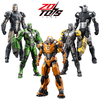 ZD Avengers Tony Stark Iron Man MK26 MK36 MK15 MK25 War Machine MK2 Action Figure Collection Model Toys Desktop Ornament Gifts