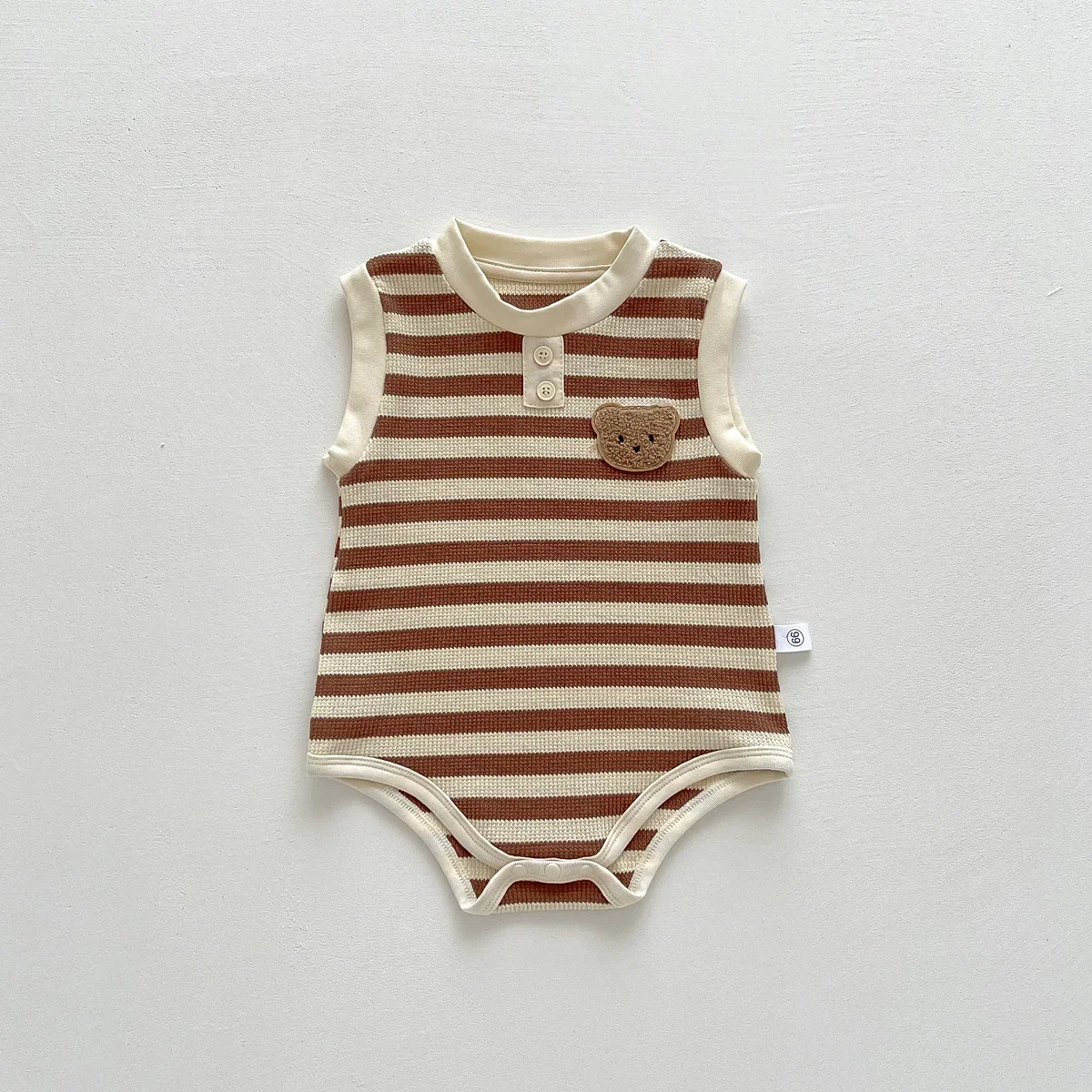 New 2024 Summer Sleeveless Knit Bodysuits Infant Baby Girls Boys One-pieces Kids Newborn Clothes- Ideal for Outdoor Activities