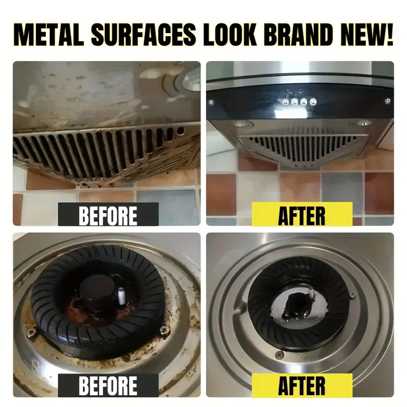 Professional Metal Polishing Spray for Kitchen Non-Toxic Formula That Restores Original Shine Removes Oxidation & Rust