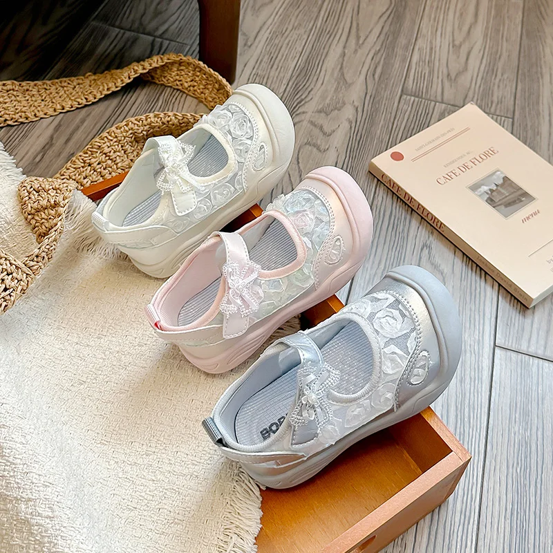 

2026 Summer Kids Sandals, Toddler Hollow Out Mesh Princess Sandals, Girls Sports Sandals, Soft Sole Breathable Baby Shoes