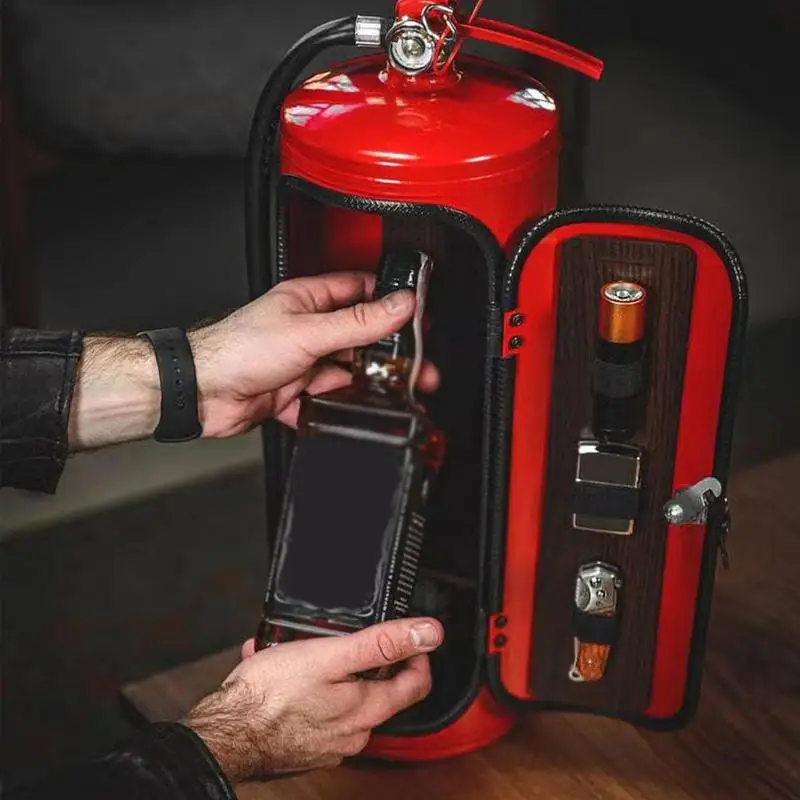 Fire Extinguisher Mini Bar Wine Cabinet Fire Extinguisher Mini Bar Storage Box For Whiskey Wine Creative Novelty Bar Cabinet