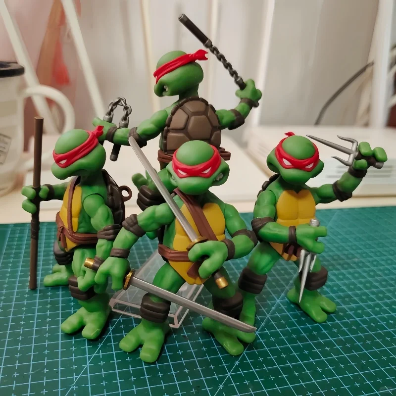 Genuine original  Mezco Ant 18088 Teenage Mutant Ninja Turtles 3.75-inch Doll Set Action Figure Model Toy Gifts