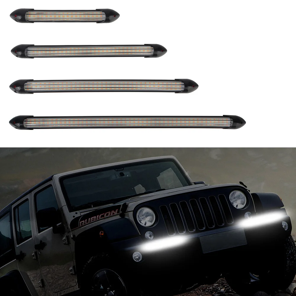 

Car LED Daytime Running Light 2 Pcs/set Car Styling DRL Light Universal Headlight Strip Car Modified Streamer Strip Turn Signal