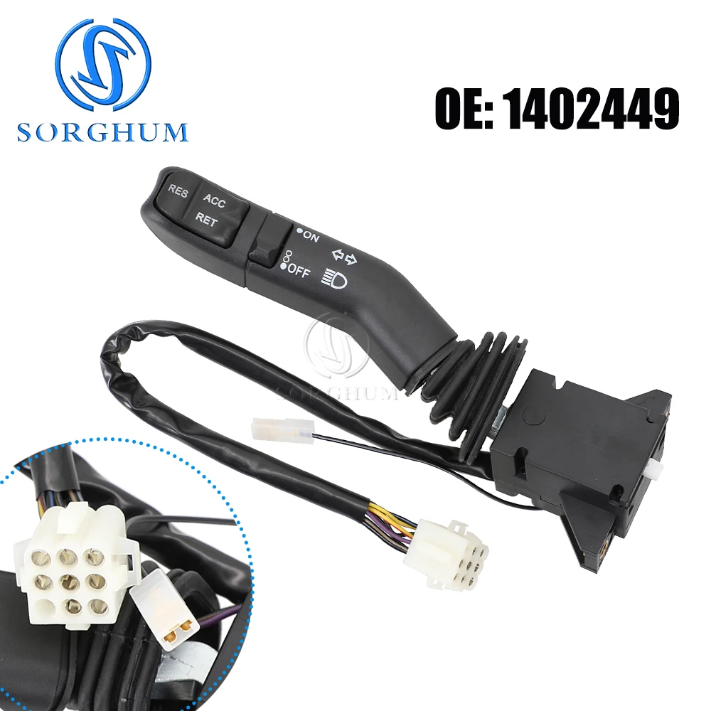 

SORGHUM рулевая колонка с левым рулем, многофункциональный комбинированный переключатель указателей поворота 1402449 для автобуса Scania F-/K-/N серии 4