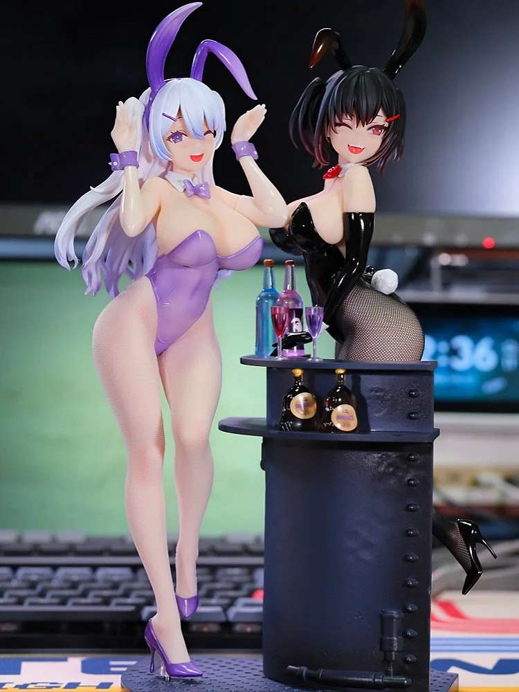 Original Bearpanda Bunny Girl Asanagi Rin Xiya Temperature Paint3d Crystal Eye Creative Scene Anime Figure Model T Toys