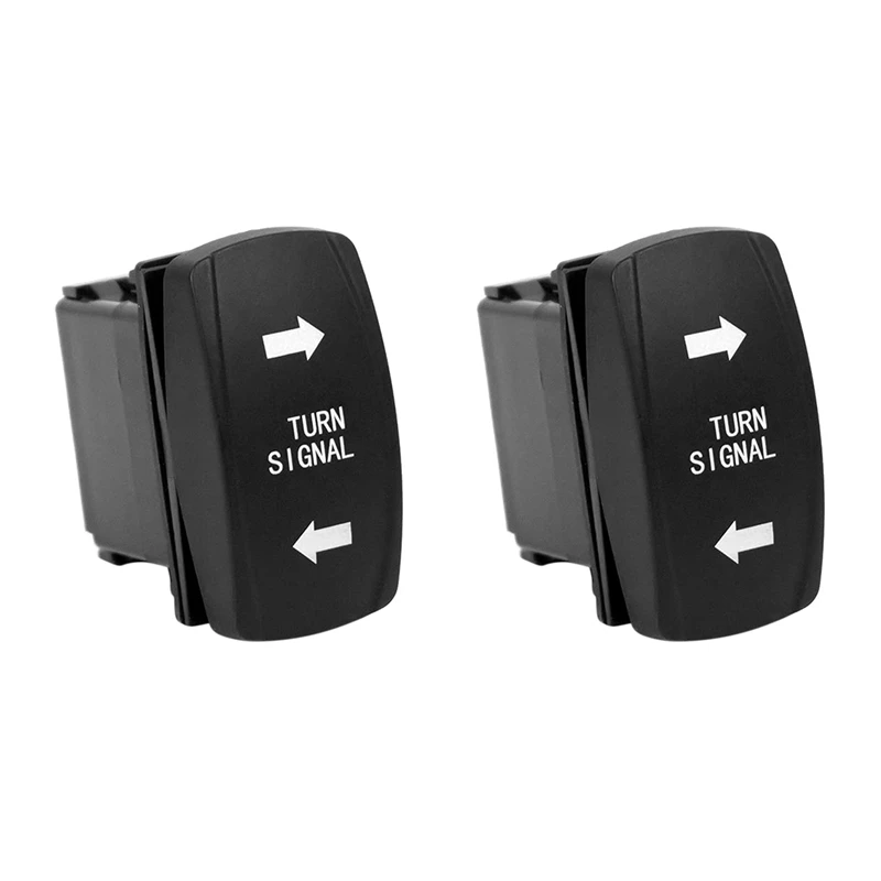 2X Turn Signal Rocker Switch LED For RV Vehicle Off-Road Pickup Tractor Boat Motorcycle 4Pin Universal Switch