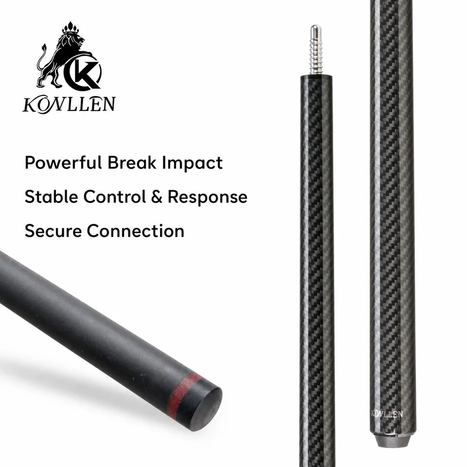 KONLLEN AK-BXD Professional Break Pool Cue Low Deflection Carbon