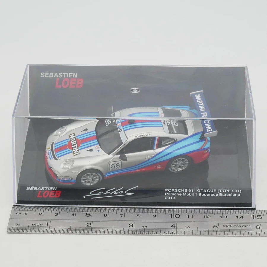 

Diecast Ixo1:43 Scale Porsche 911 GT3 2013 LOEB Alloy Car Model Collectible Toy Gift Souvenir Display Ornament