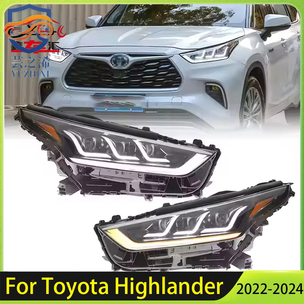 

XCH LED Headlights Assembly for Toyota Highlander 2022-2024 Upgrade Modified NEW LED Headlight Daytime Running Light