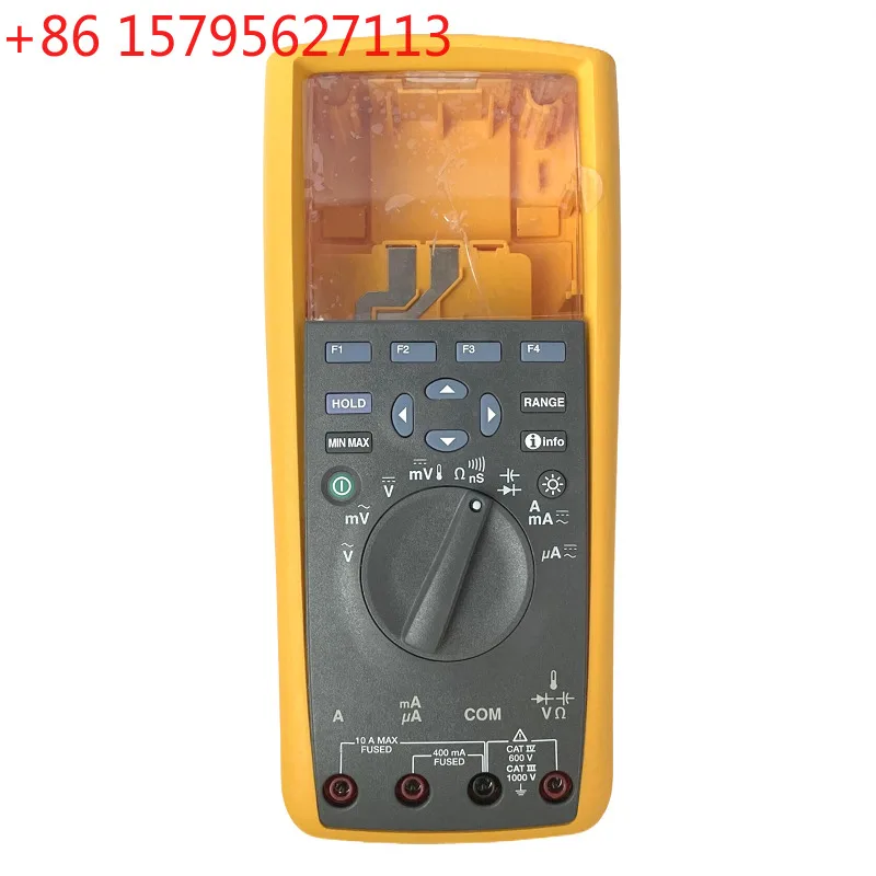 Para Fluke 287 289 287c 289c: Carcasa Frontal, Carcasa Trasera, Compartimento de Batería, Protección de Teclado, Perilla de Teclado, Deflector, Cubierta de Teclado