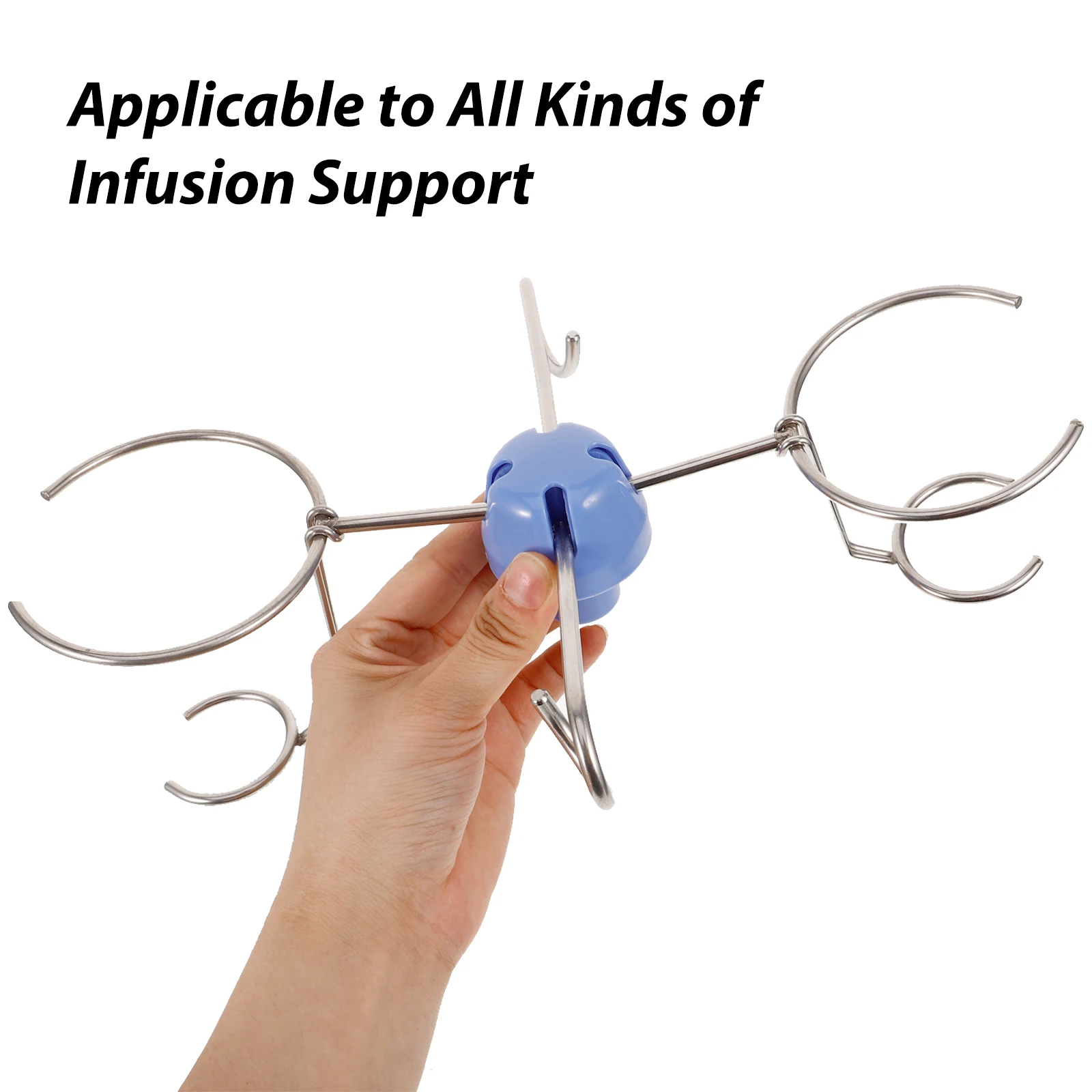 

Stainless Steel Infusion Rack Accessories Iv Pole Hook Parts Hanger Replacement Hooks Medical Supplies Vertical Stand