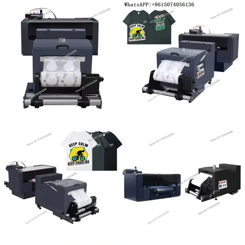 Dual XP600 DTF Printer with Power Vibrator for Direct-to-Film Printing