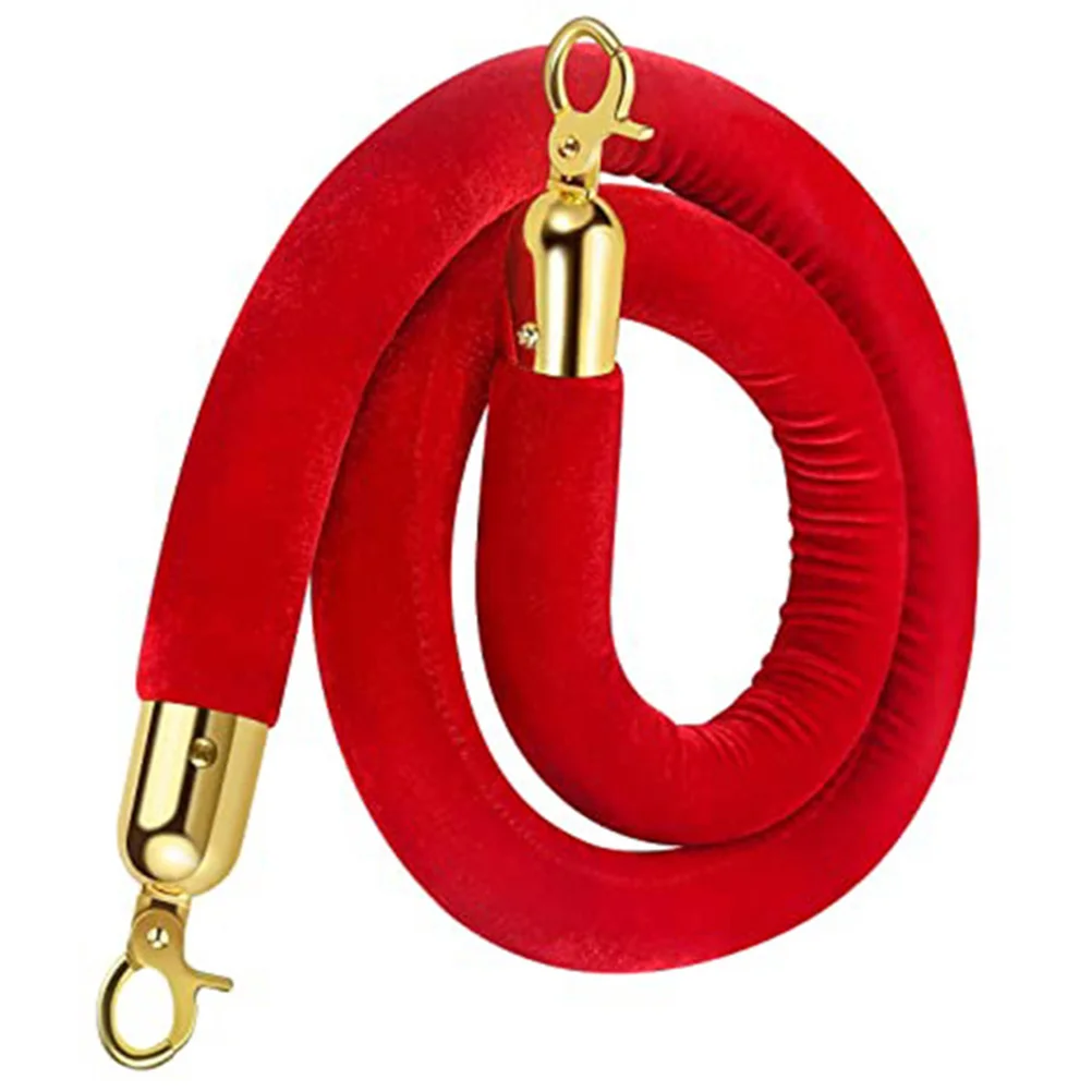 Concierge Post Lanyard Barrier Rope für Queue Stanchion mit Haken Party Line Stanchions Crowd Control Column Safety Breakaway