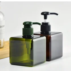 100-650ml Square Bathroom Soap Dispensers Refillable Shampoo Shower Gel Holder Portable Travel Dispenser Empty Bath Pump Bottle