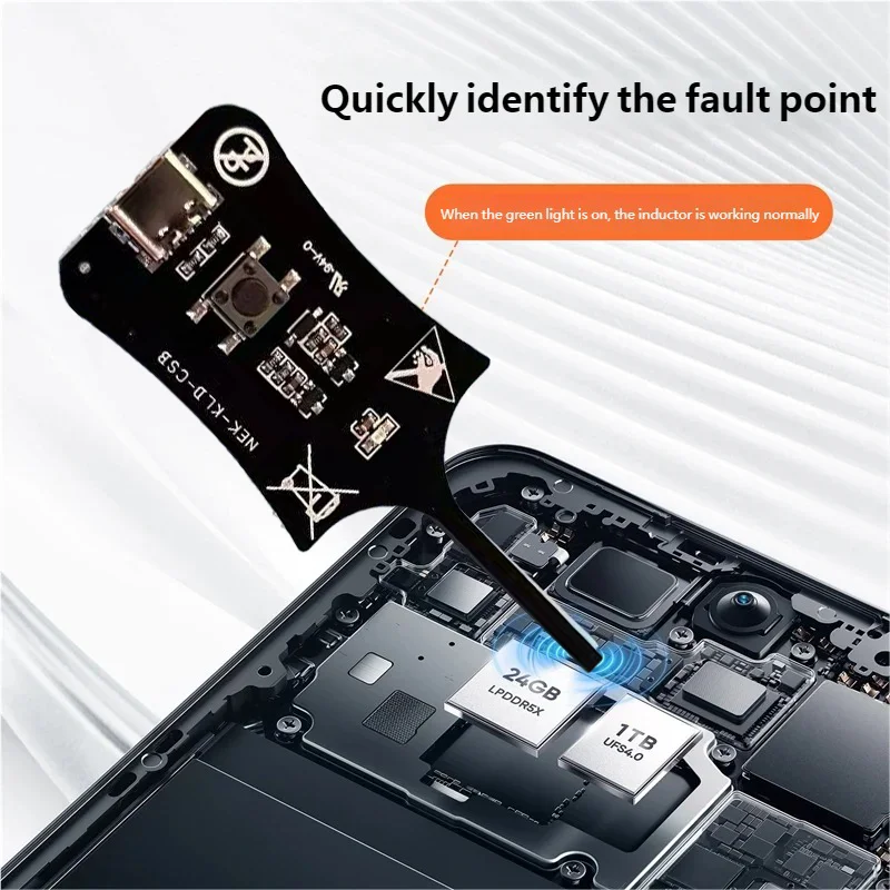 HENGTONG Inductance Tester High Precision Quick Troubleshooting Tool with Green Light Indicator for Electronic Repair