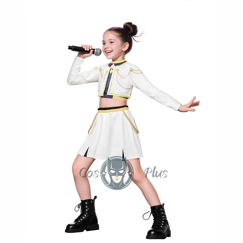 Kpop Demon Hunters Rumi Zoey Mira Costume Cosplay Ragazze Abiti di scena Cartoon Gioco di ruolo Abiti eleganti Festa di Halloween Bambini